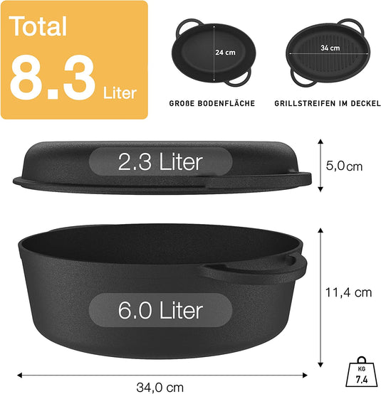 MultiBräter 3in1 - pre-seasoned