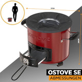 Laad de afbeelding in de galerijviewer, OSTOVE SE - CHERRY-RED
