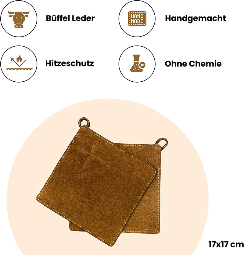 Laden Sie das Bild in Galerie -Viewer, TOPFLAPPEN Echtleder - Lederhose - Doppelpackung
