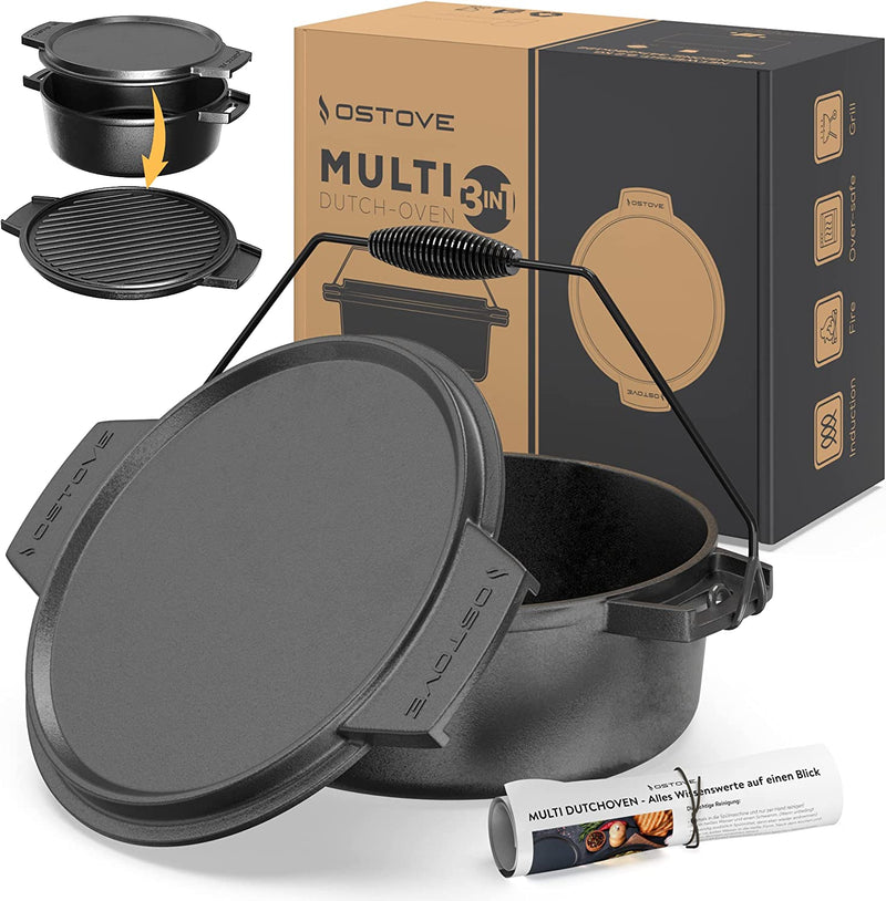 Load image into Gallery viewer, Multi Dutch Oven 3in1 - pre-seasoned
